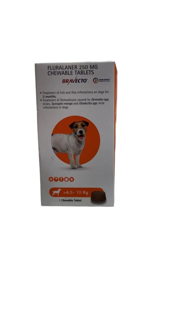 Bravecto Anti Tick And Flea Chewable Tablet 4.5 to 10kg Sale