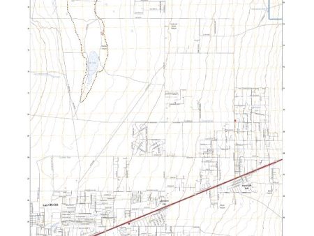 US Topo 7.5-minute map for Organ Peak NW NM on Sale