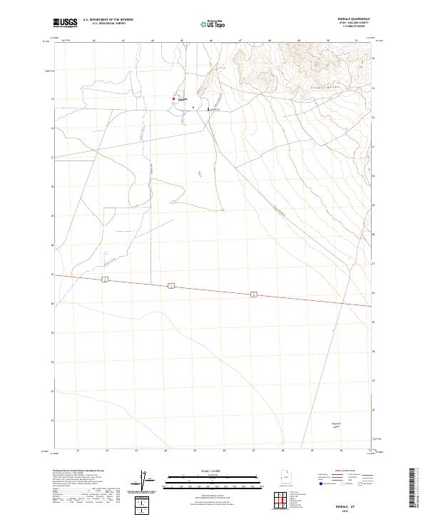 US Topo 7.5-minute map for Eskdale UT For Sale