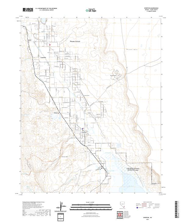 US Topo 7.5-minute map for Overton NV Online Sale