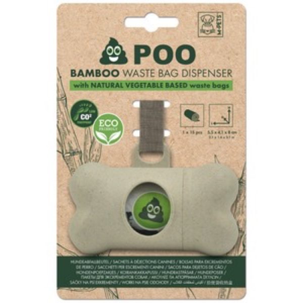 15% OFF: M-Pets Poo Bamboo Dog Waste Bag Dispenser Online Hot Sale