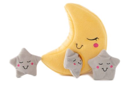 Zippypaws Zippy Burrow Moon and Stars Dog Toy on Sale