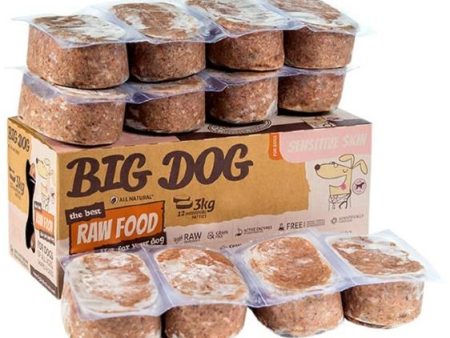 Big Dog Barf Sensitive Skin Frozen Raw Dog Food 3kg For Cheap