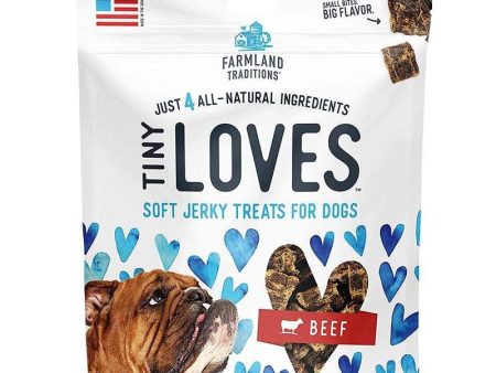 Farmland Traditions Tiny Loves Beef Soft Jerky Dog Treats 5oz (Exp 20 Apr 2022) Fashion