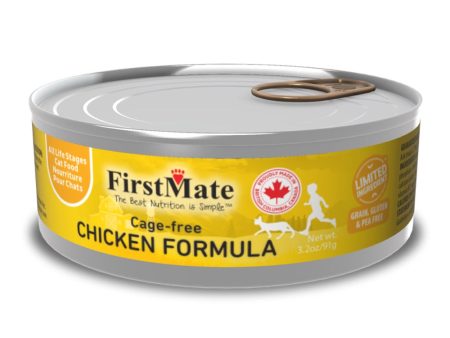 15% OFF: FirstMate Grain Free Cage Free Chicken Formula Canned Cat Food 91g For Cheap