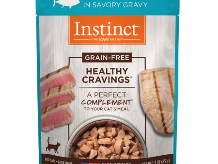 15% OFF (Exp 25May25): Instinct Healthy Cravings Real Tuna Recipe In Savoury Gravy Grain-Free Wet Cat Food Topper 3oz Hot on Sale