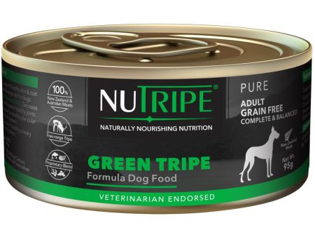 10% OFF (Exp 2Mar25): Nutripe Pure Green Tripe Canned Dog Food 95g Discount